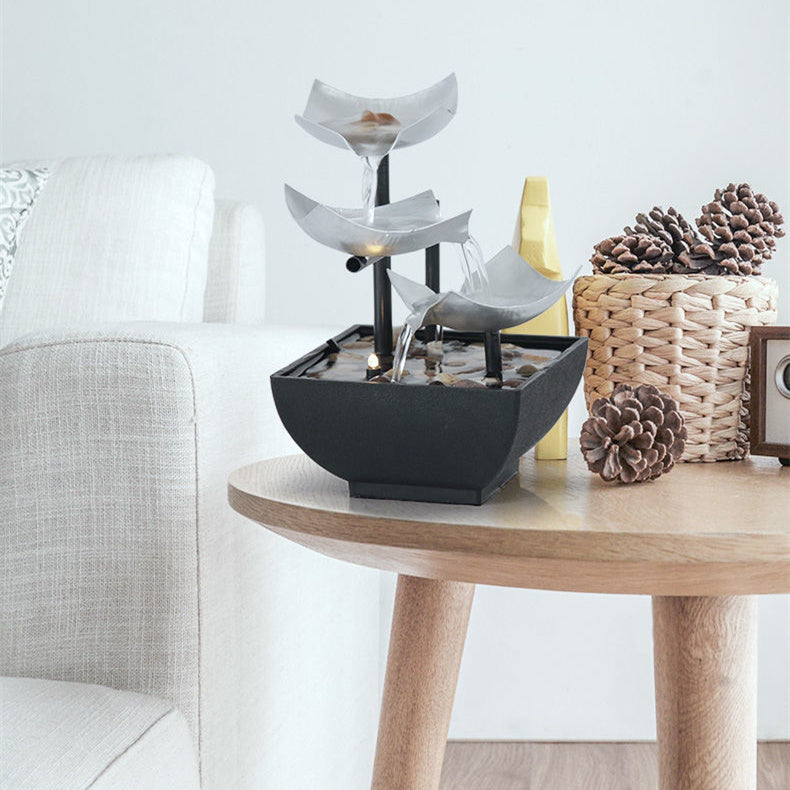 New Fountain for Home Decoration Flowing Water Ornaments Desktop Fountain Crafts For Home Decor