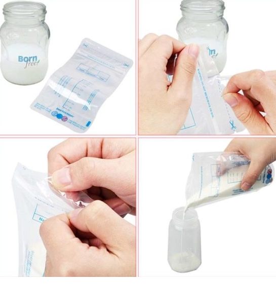 30 Pack 250ml Milk Storage Bags for Freezing