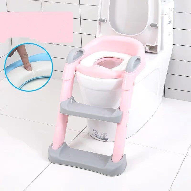 Toddler Potty Training Seat with Ladder and Anti-Slip Pads for Boys and Girls
