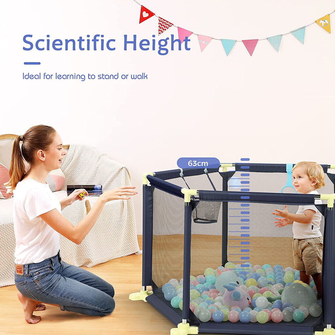 Spacious Baby Playpen and Activity Center for Safe Play