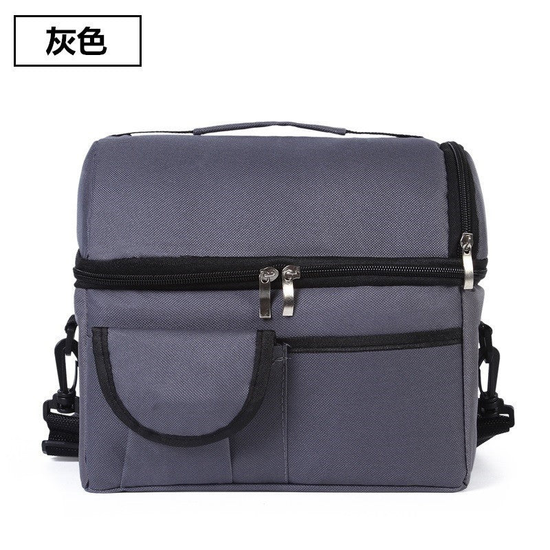 Oxford Cloth Ice Bag Double-layer Thickened Thermal Insulation Bag Breast Milk Fresh-keeping Bag Portable Lunch Bag Large Capacity Lunch Bag