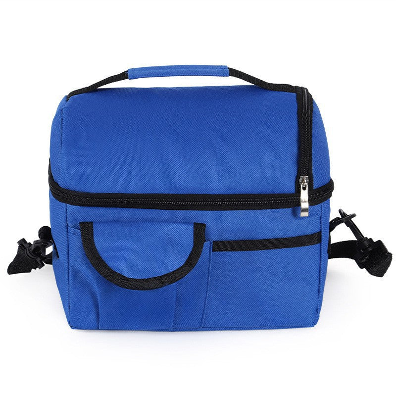 Oxford Cloth Ice Bag Double-layer Thickened Thermal Insulation Bag Breast Milk Fresh-keeping Bag Portable Lunch Bag Large Capacity Lunch Bag
