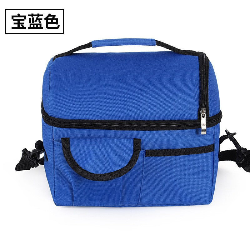 Oxford Cloth Ice Bag Double-layer Thickened Thermal Insulation Bag Breast Milk Fresh-keeping Bag Portable Lunch Bag Large Capacity Lunch Bag