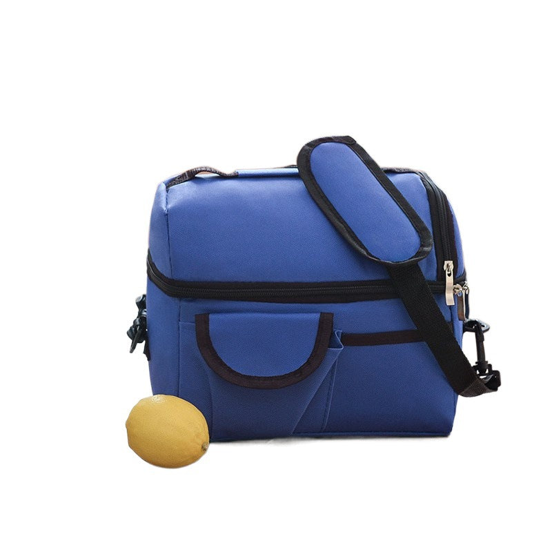 Oxford Cloth Ice Bag Double-layer Thickened Thermal Insulation Bag Breast Milk Fresh-keeping Bag Portable Lunch Bag Large Capacity Lunch Bag