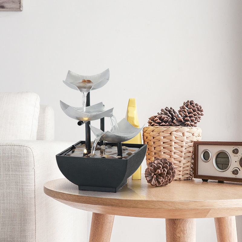 New Fountain for Home Decoration Flowing Water Ornaments Desktop Fountain Crafts For Home Decor