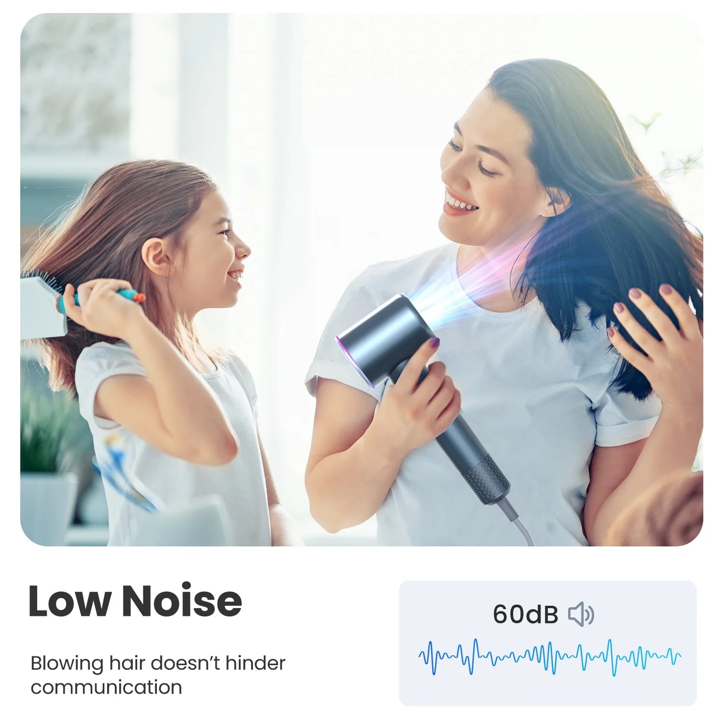High Speed Portable Hair Dryer with Diffuser for Women Man Home Travel