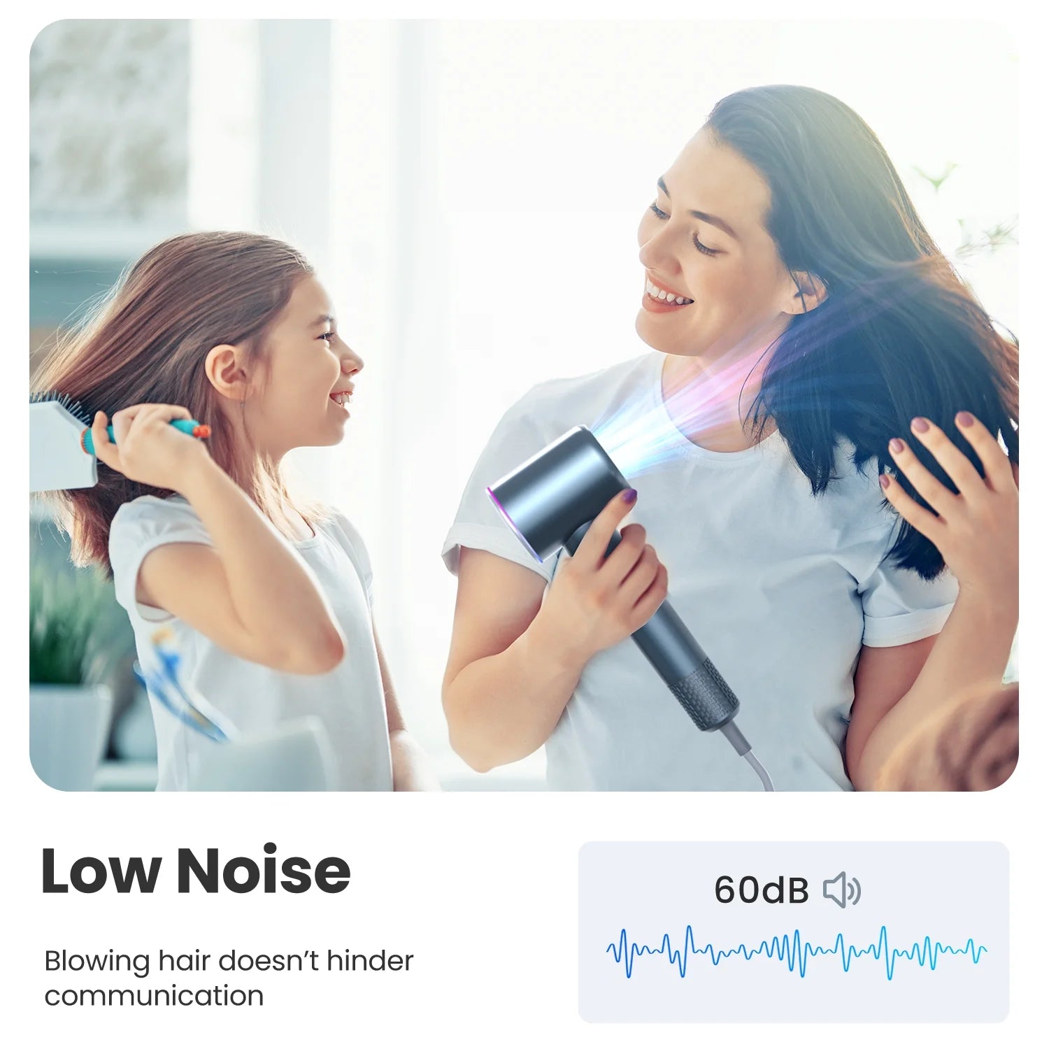 High Speed Portable Hair Dryer with Diffuser for Women Man Home Travel