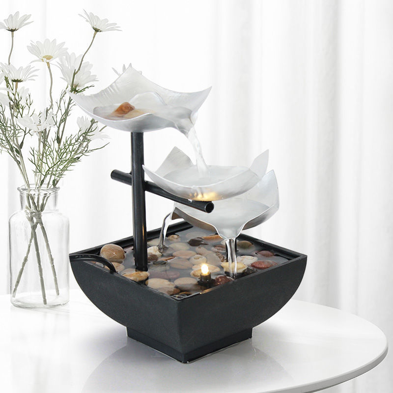 New Fountain for Home Decoration Flowing Water Ornaments Desktop Fountain Crafts For Home Decor