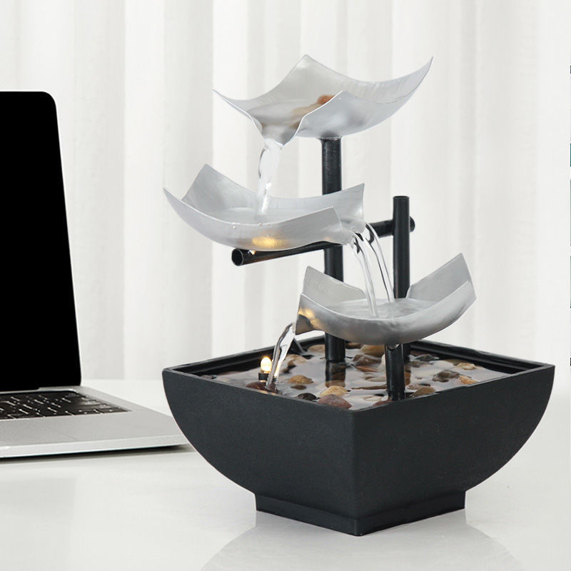 New Fountain for Home Decoration Flowing Water Ornaments Desktop Fountain Crafts For Home Decor
